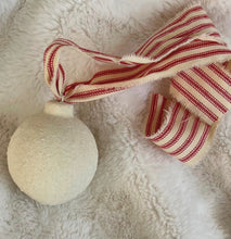 Load image into Gallery viewer, CREAM CANDY CANE ORNAMENTS (SMALL) *set of 6*
